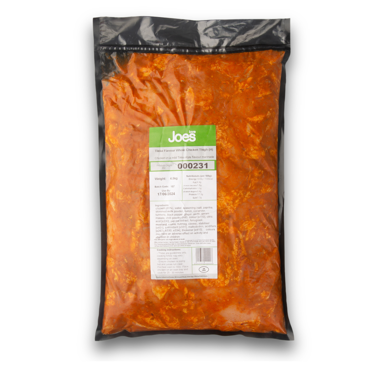 Love Joe's Chicken Kebab Tikka 1x4.5kg