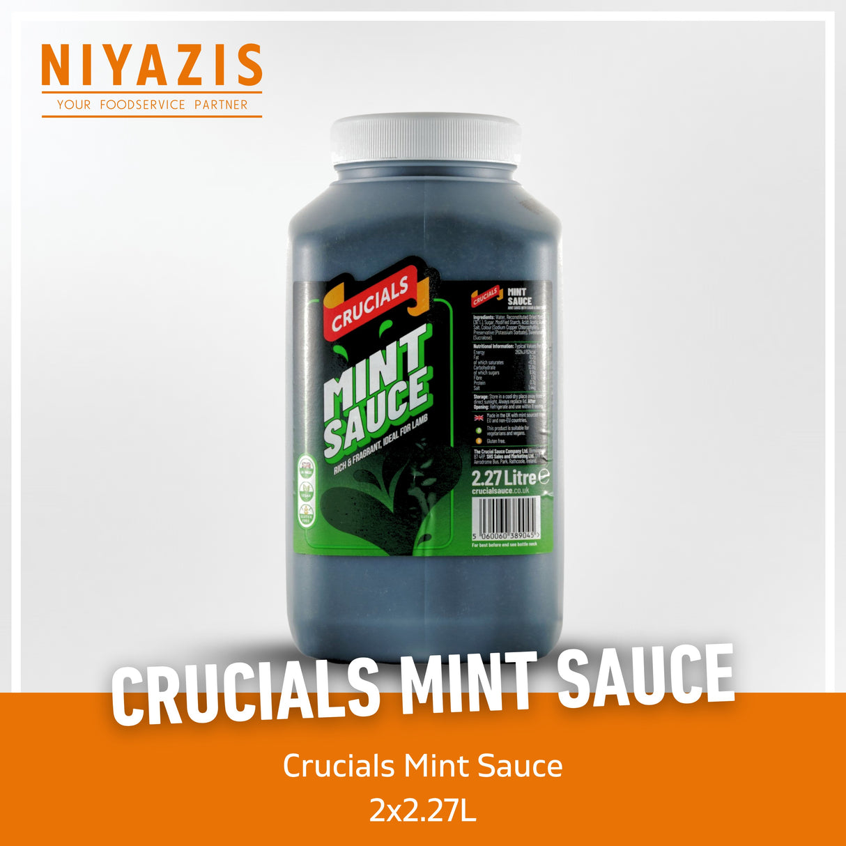 Crucials Mint Sauce 2x2.27L