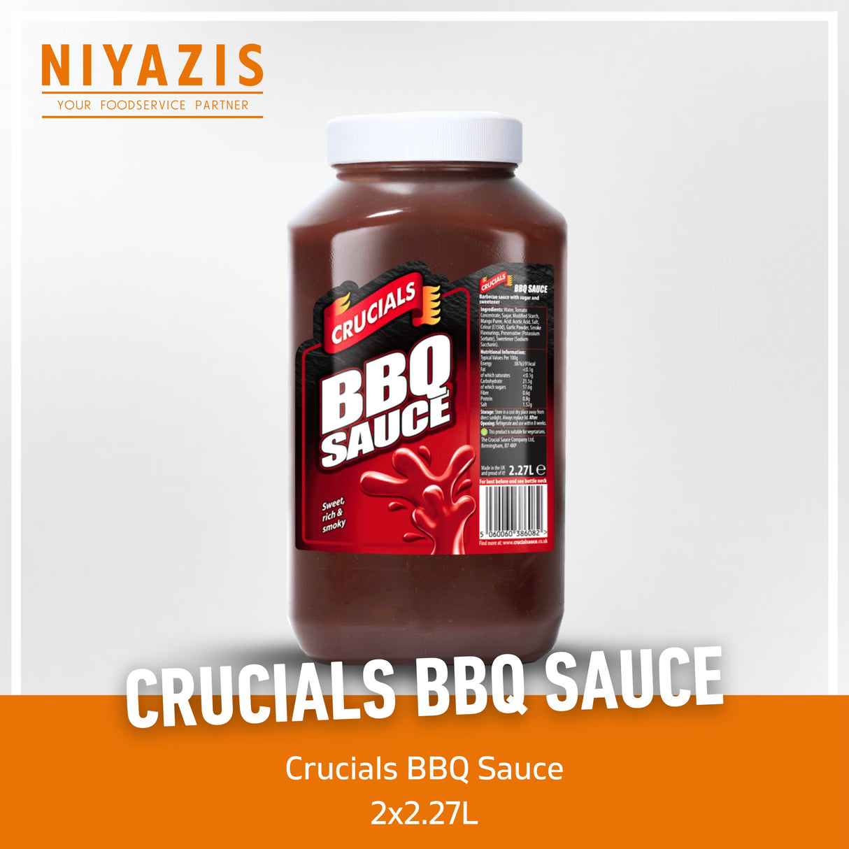 Crucials BBQ Sauce 2x2.27L