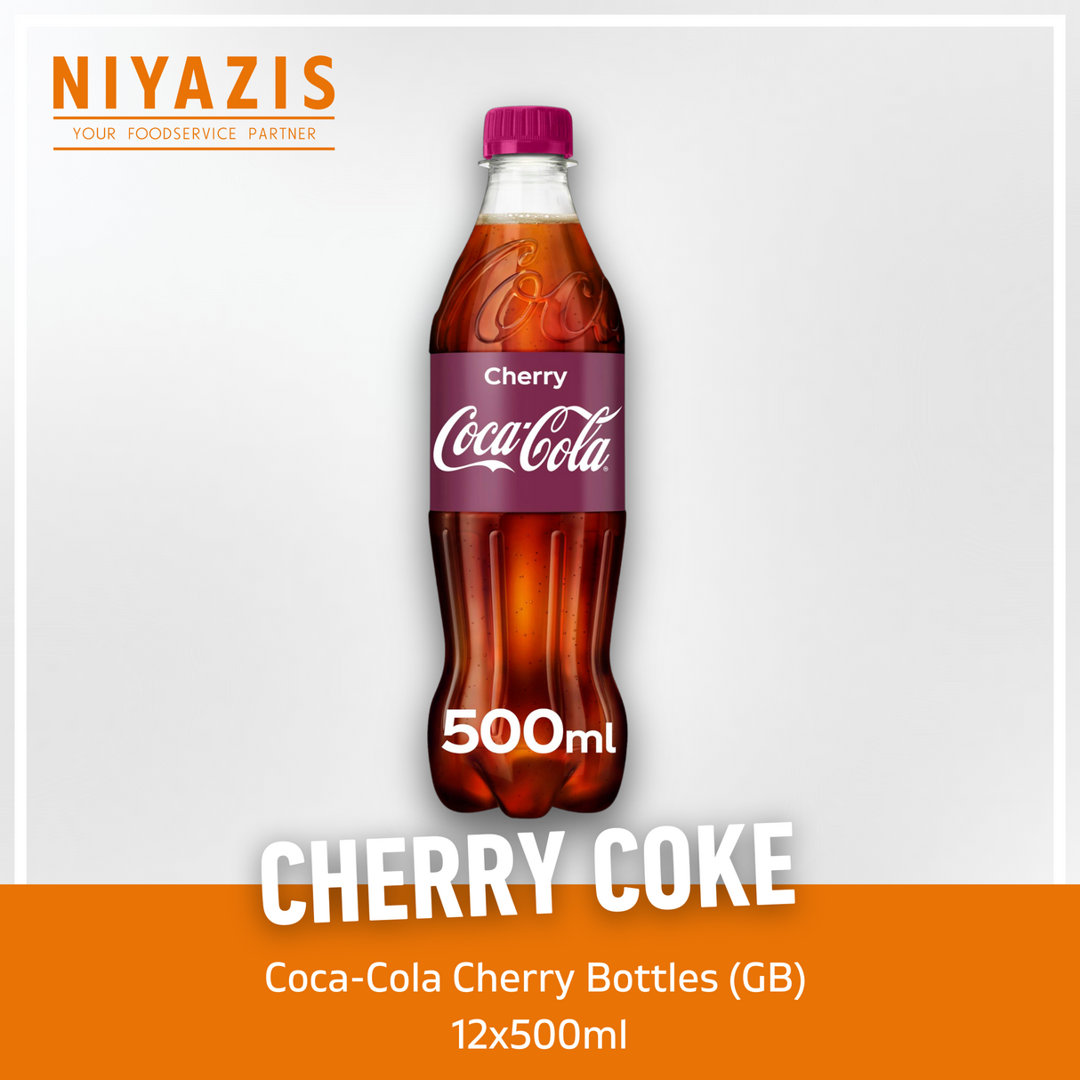 Cherry Coke Bottles-(GB)-12x500ml