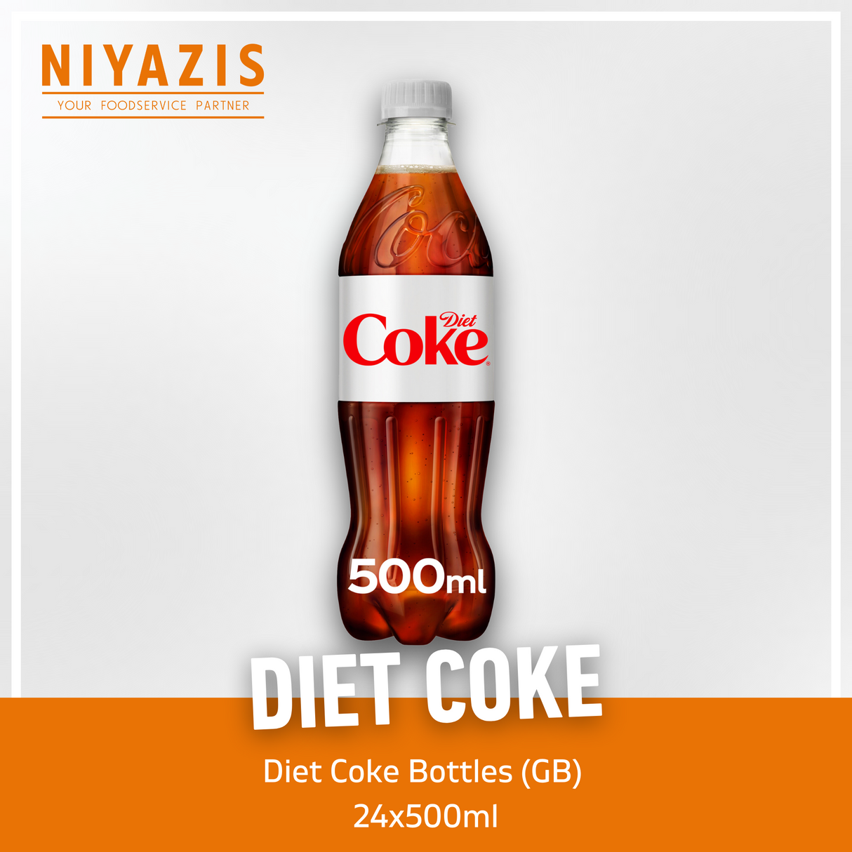 Diet Coke Bottles-(GB)-24x500ml