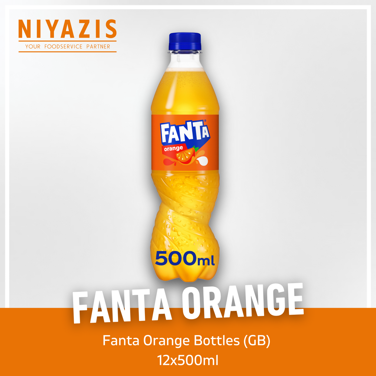 Fanta Orange Bottles-(GB)-12x500ml