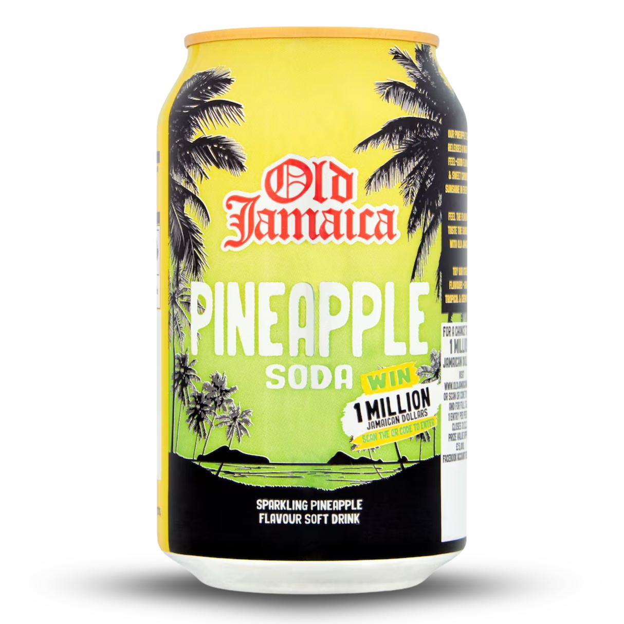 Old Jamaica Pineapple Soda Cans-(GB)-24x330ml