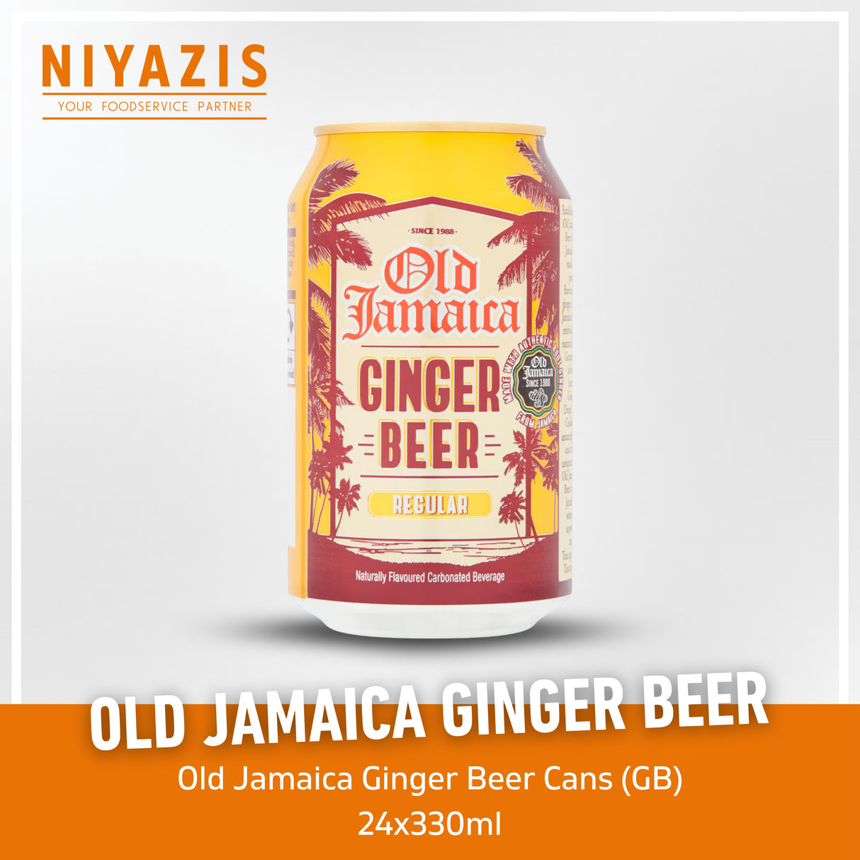 Old Jamaica Ginger Beer Cans-(GB)-24x330ml