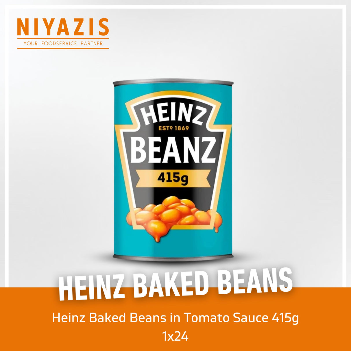 Heinz Baked Beans in Tomato Sauce 24x415g