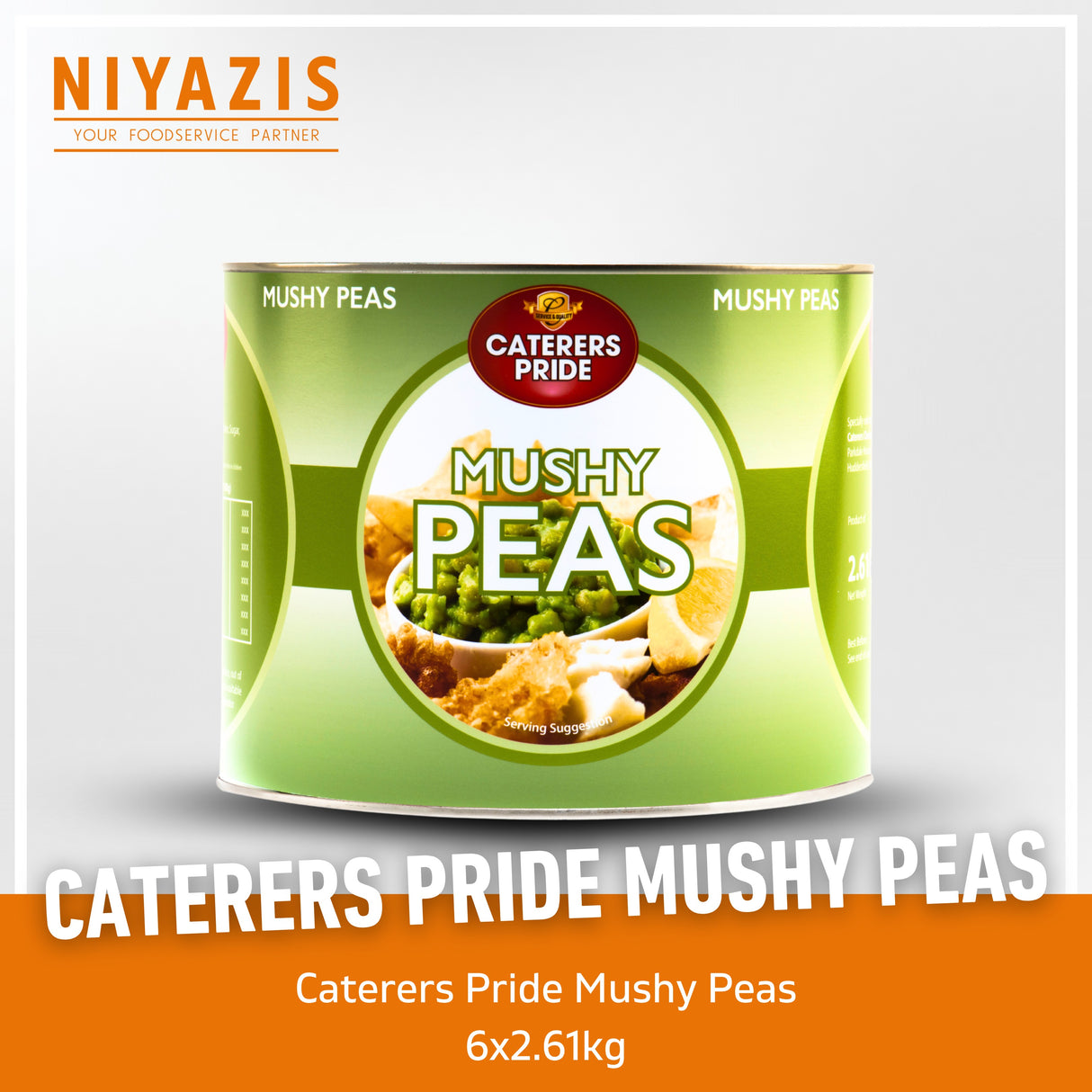Caterers Pride Mushy Peas 6x2.61kg