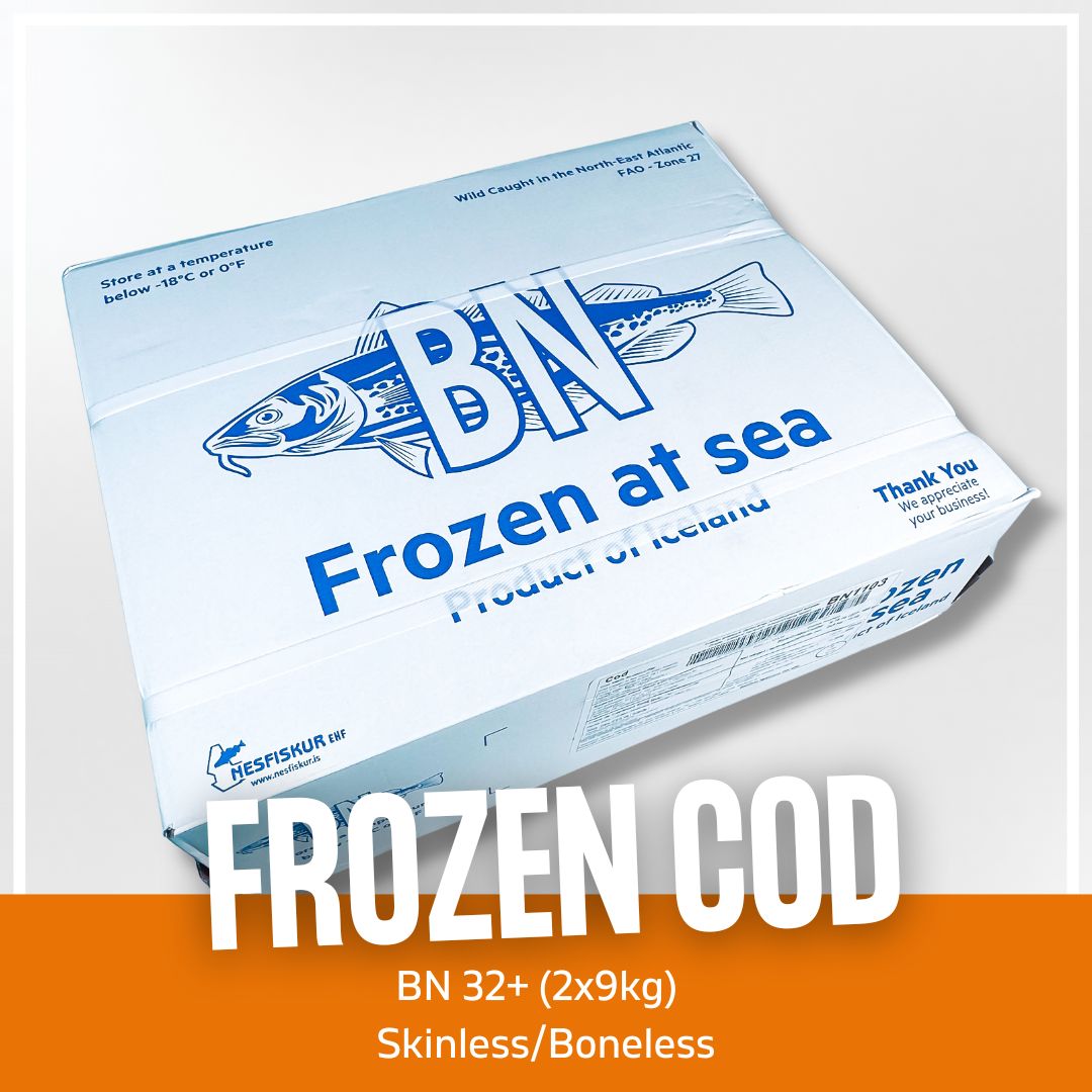 BN 32+ Cod Skinless/Boneless 2X9KG
