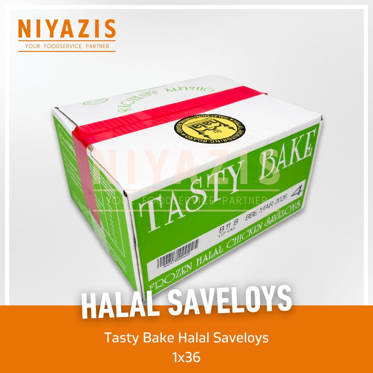 Tasty Bake Halal Saveloy Sausages Jumbo 36's