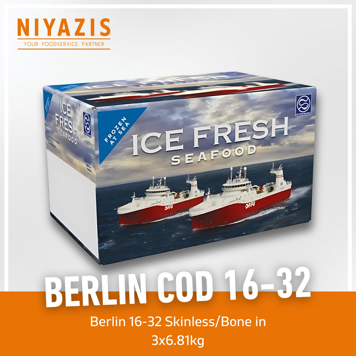 Berlin 16-32 Cod Skinless 3x6.81kg