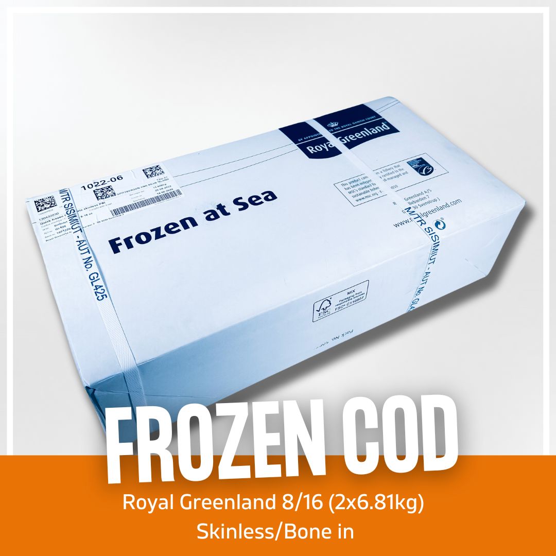 Royal Greenland 8-16 Cod Skinless 2x6.81kg
