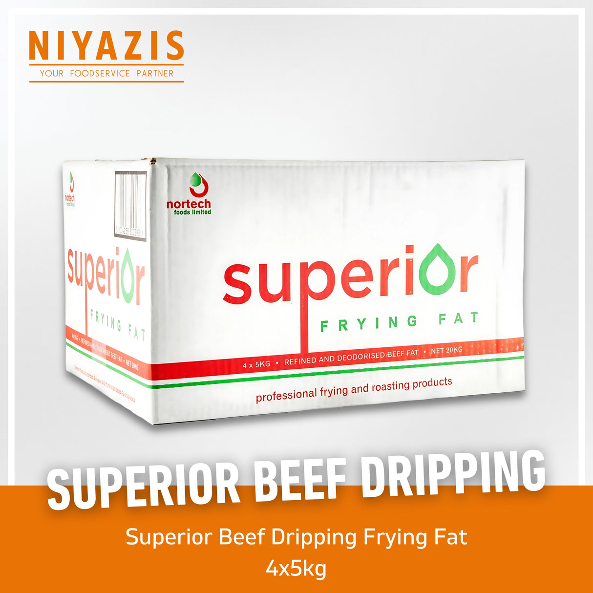 Superior Frying Fat (Beef Dripping) 4x5kg