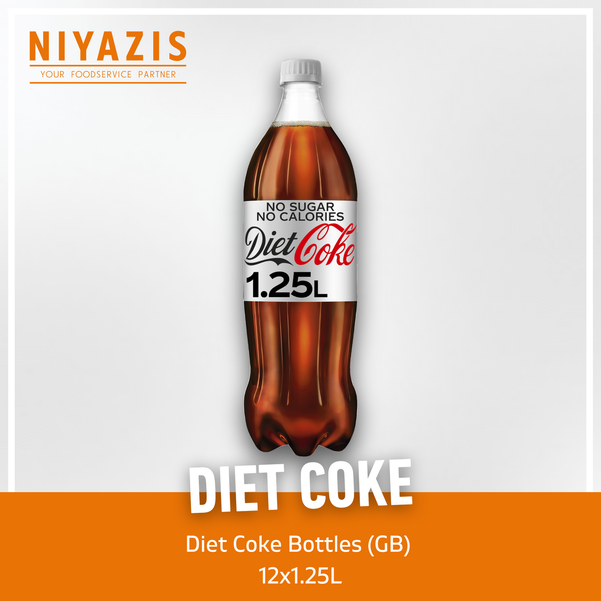 Diet Coke Bottles -(GB)-12x1.25L