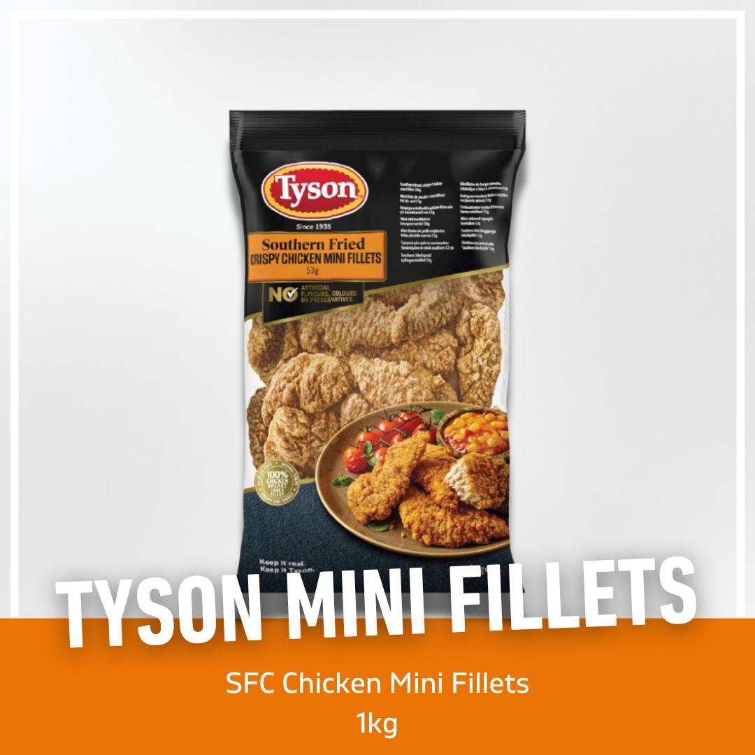 Tyson Southern Fried Crispy Chicken Mini Fillets 1kg