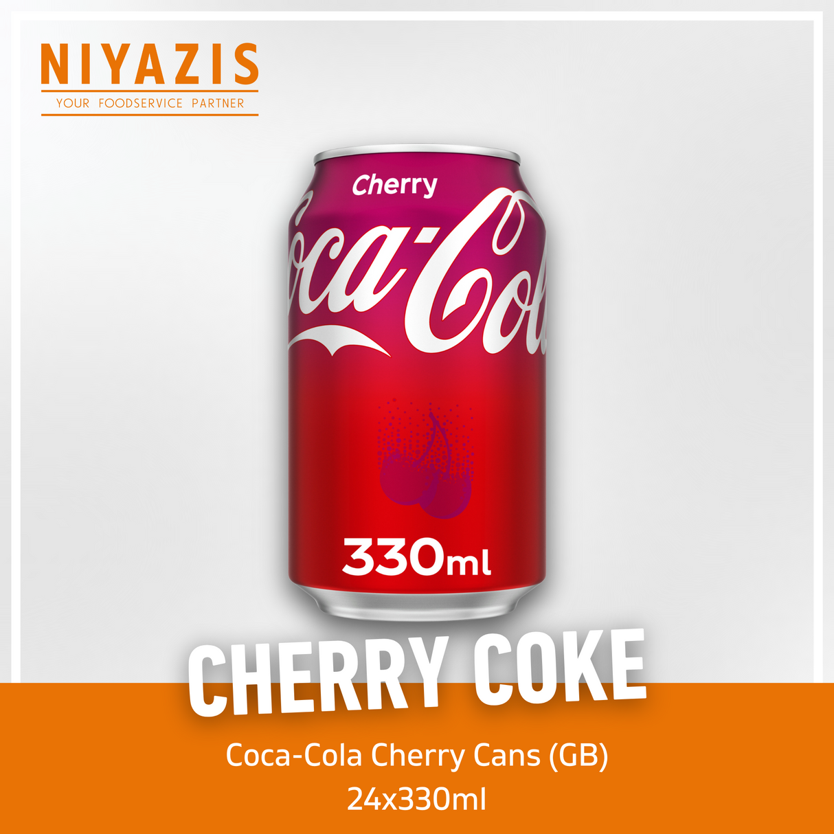 Cherry Coke Cans-(GB)-24x330ml