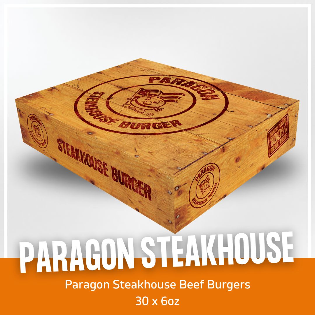 Paragon Premium Steakhouse Halal Beef Burger 30X6oz