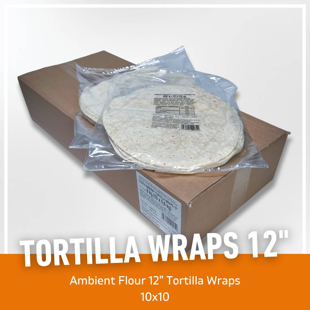 12" Ambient Flour Tortilla Wraps