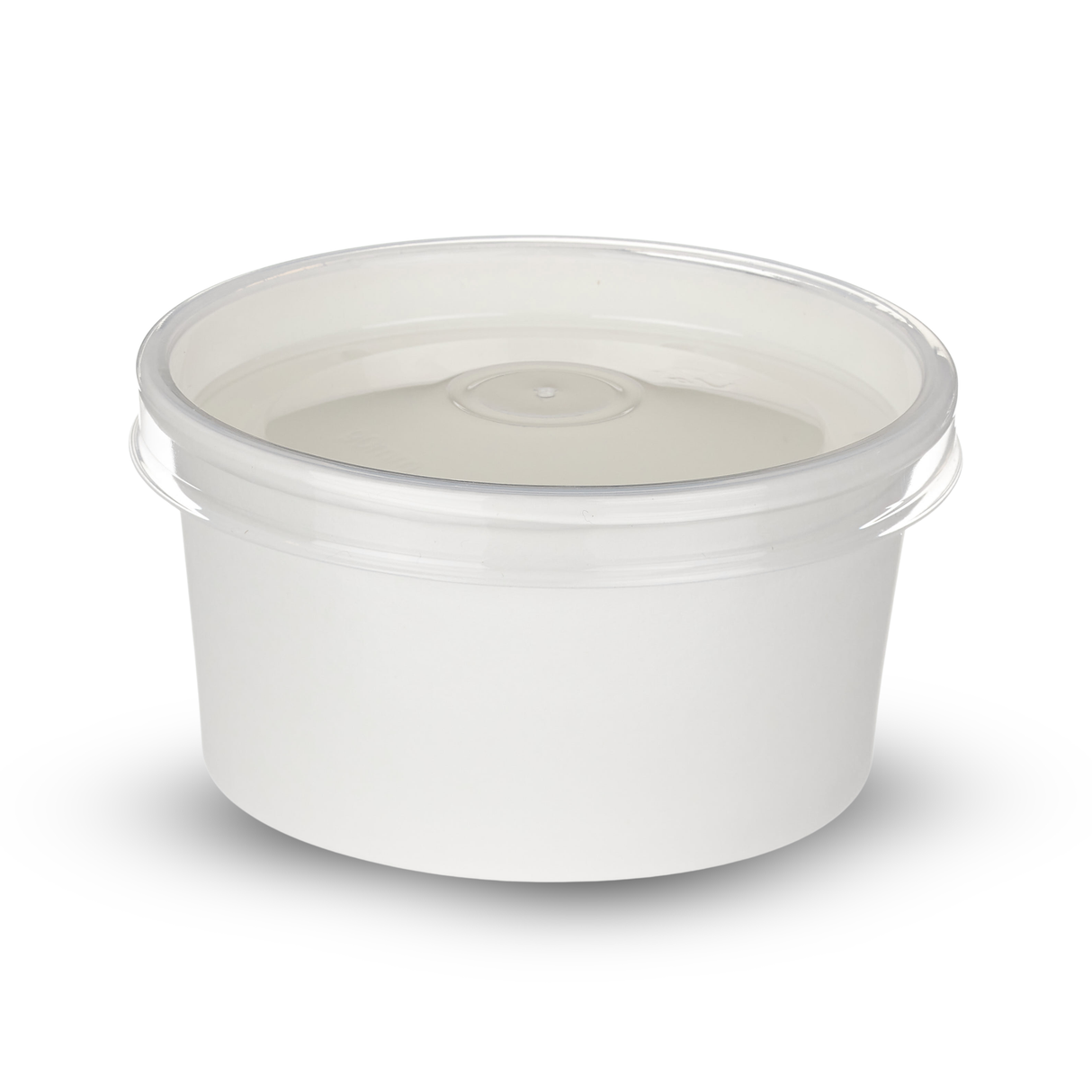 WHITE 7OZ PAPER PORTION POTS & LIDS 1x250