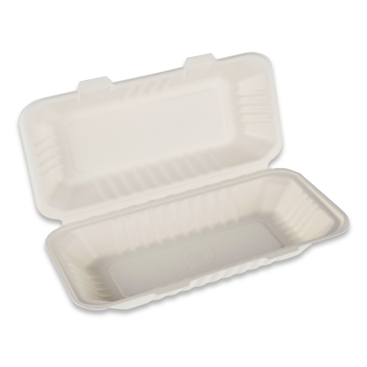 12.75"X6" Bagasse Extra Large Fish & Chips Box - 1x200