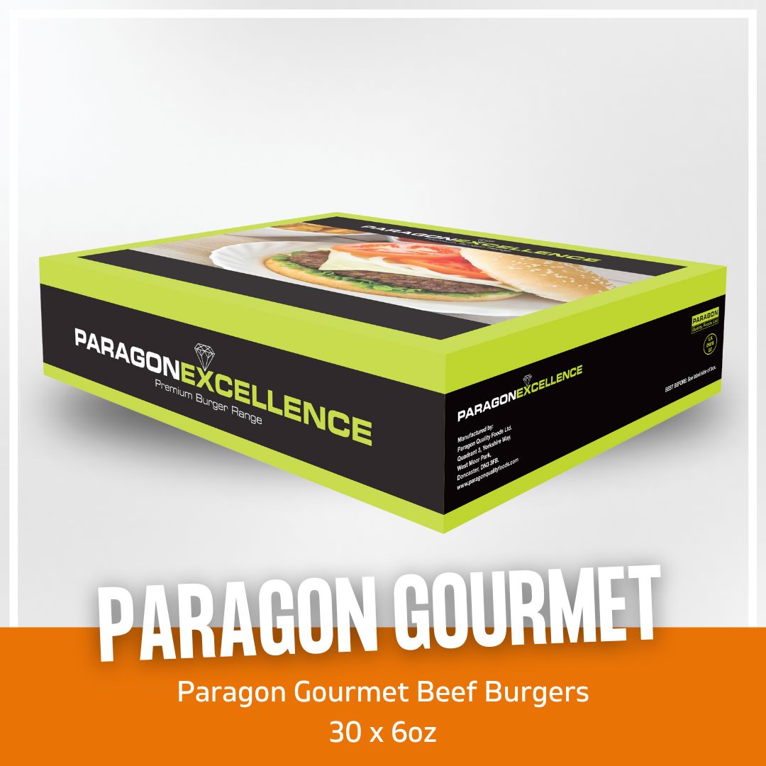 Paragon Premium Gourmet Halal Handmade Style Beef Burger 30X6oz