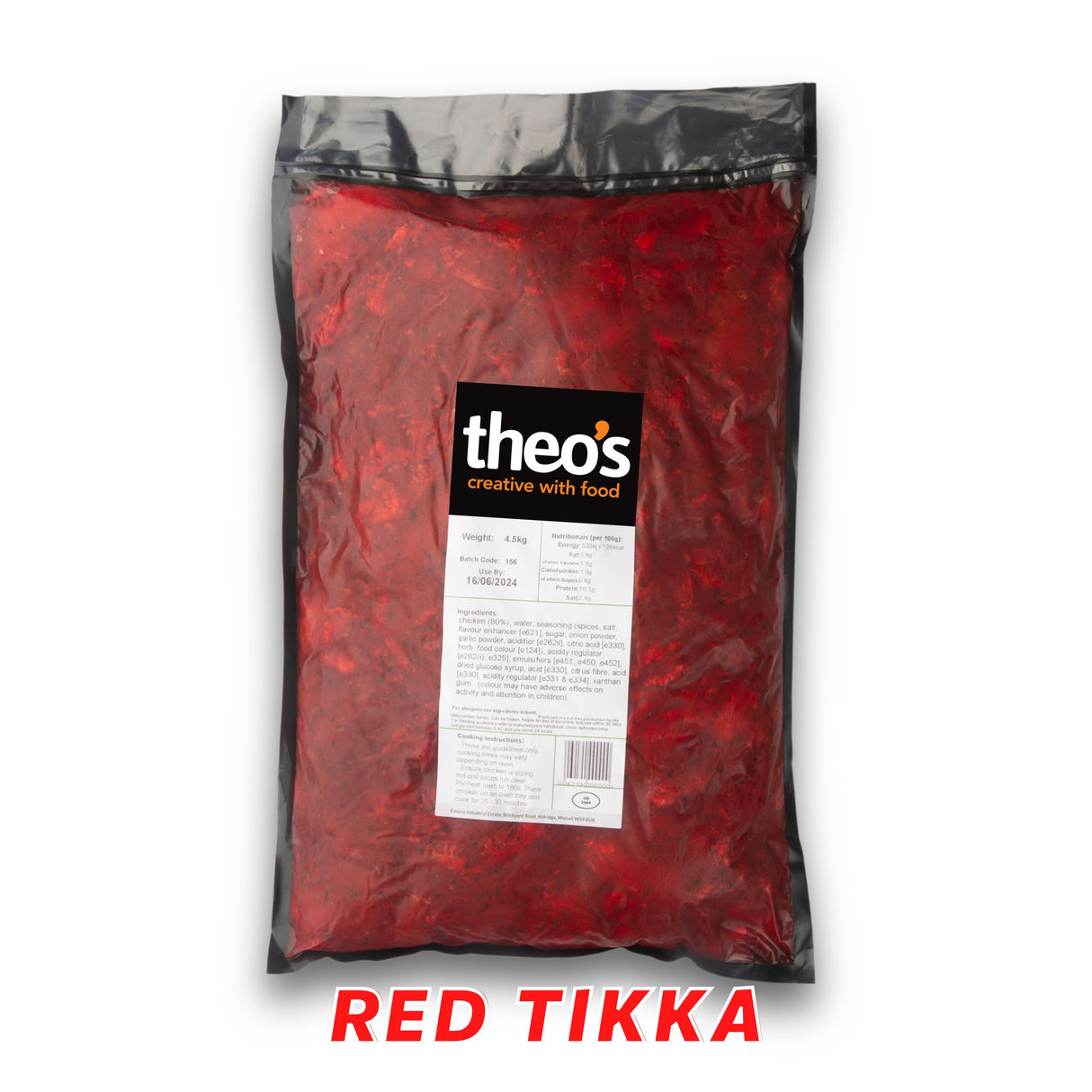 Red Tikka Chicken Kebab Theo’s