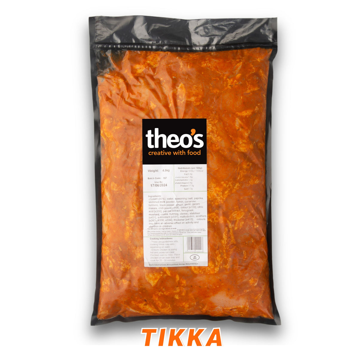 Tikka Chicken Kebab Theo’s