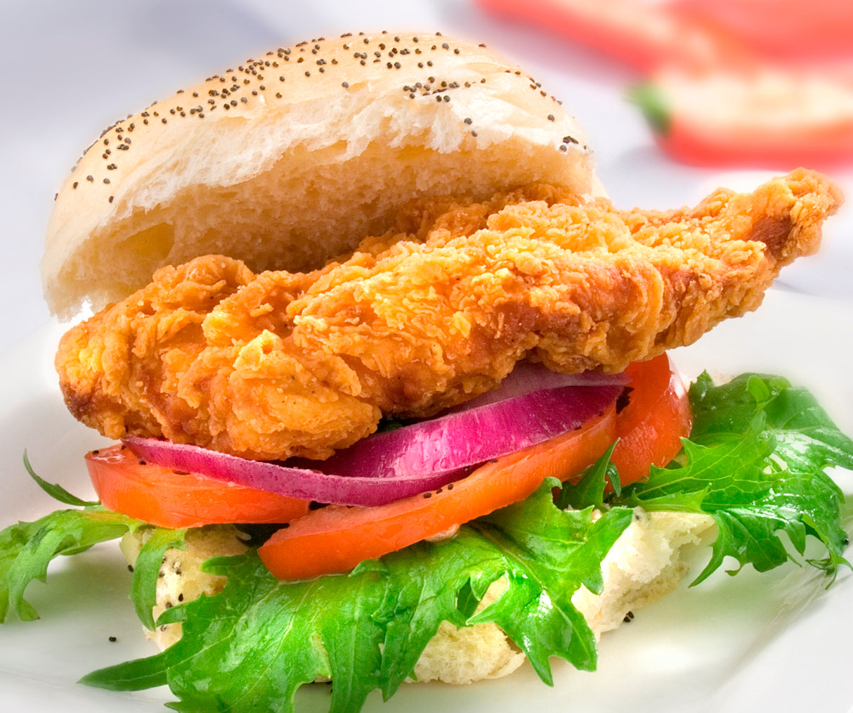 Paragon Halal Hot & Spicy Crispy Coated Chicken Fillet Burgers 18x110g