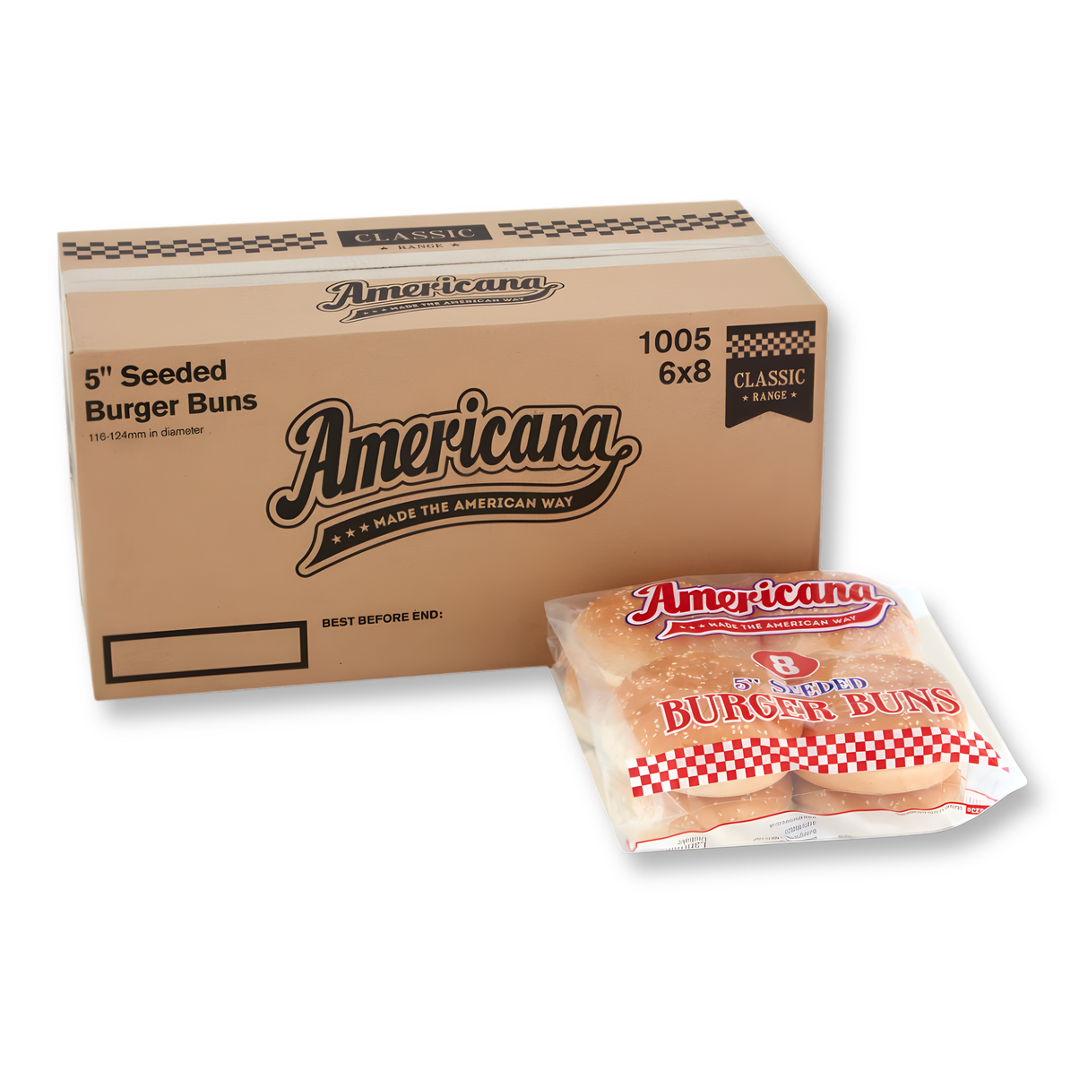 Americana 5" Seeded Burger Buns