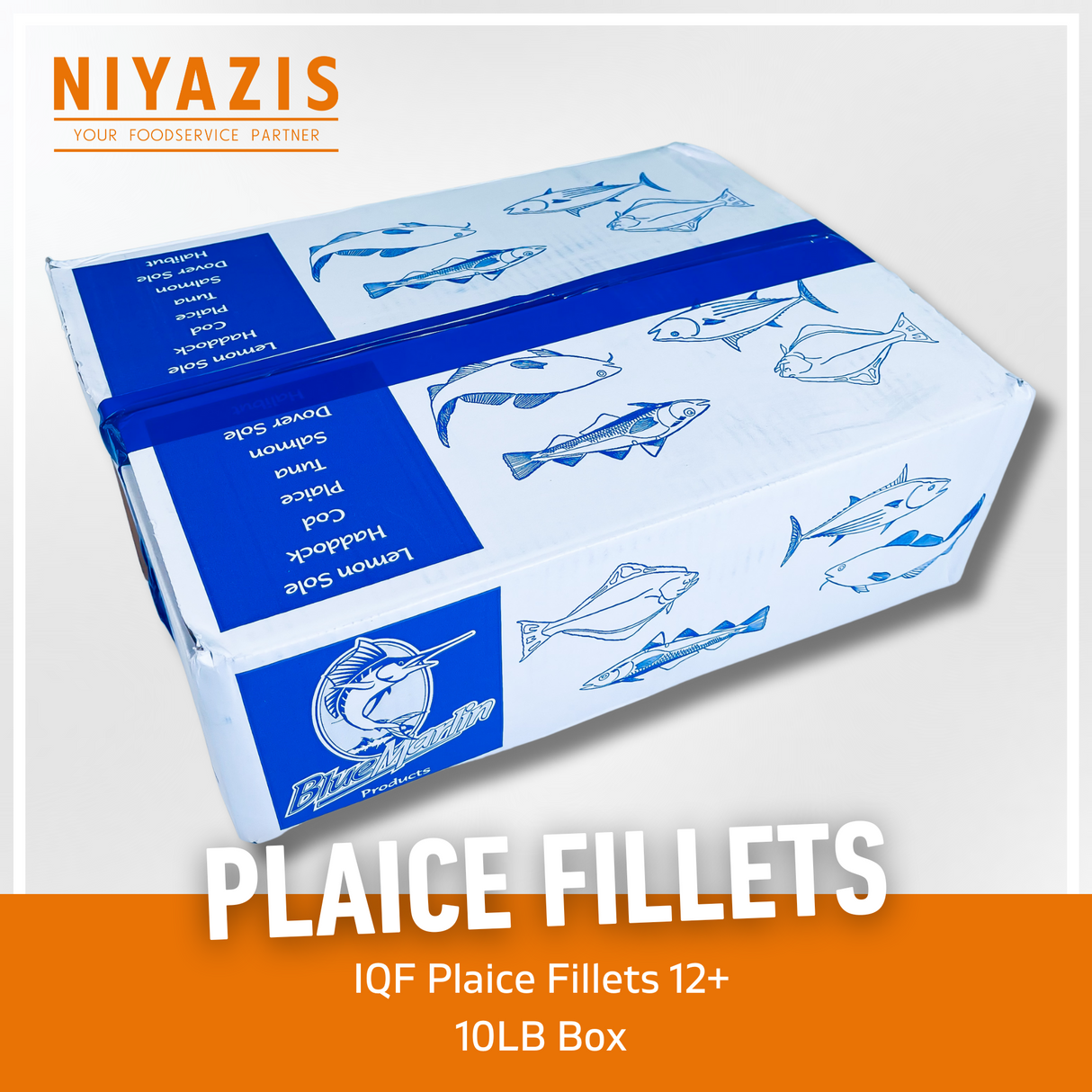 Blue Marlin Plaice Fillets 12+