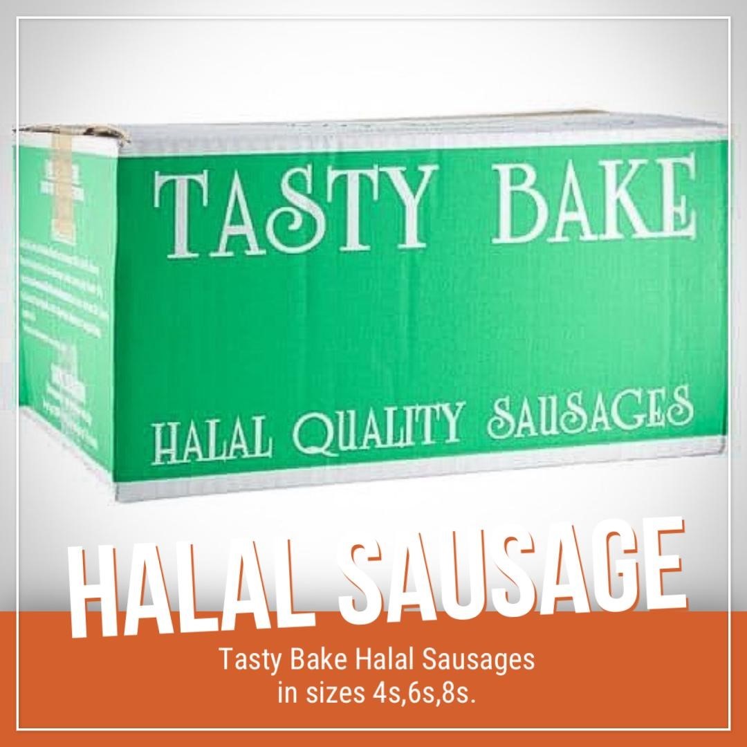 Tasty Bake Halal Sausages - Sizes Available 4's/6's/8s