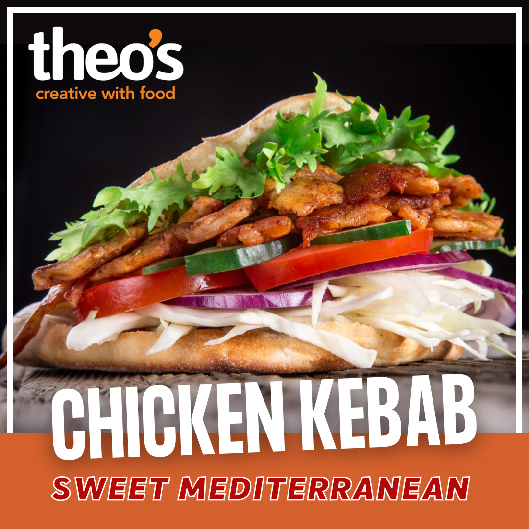 Sweet Mediterranean Chicken Kebab Theo’s