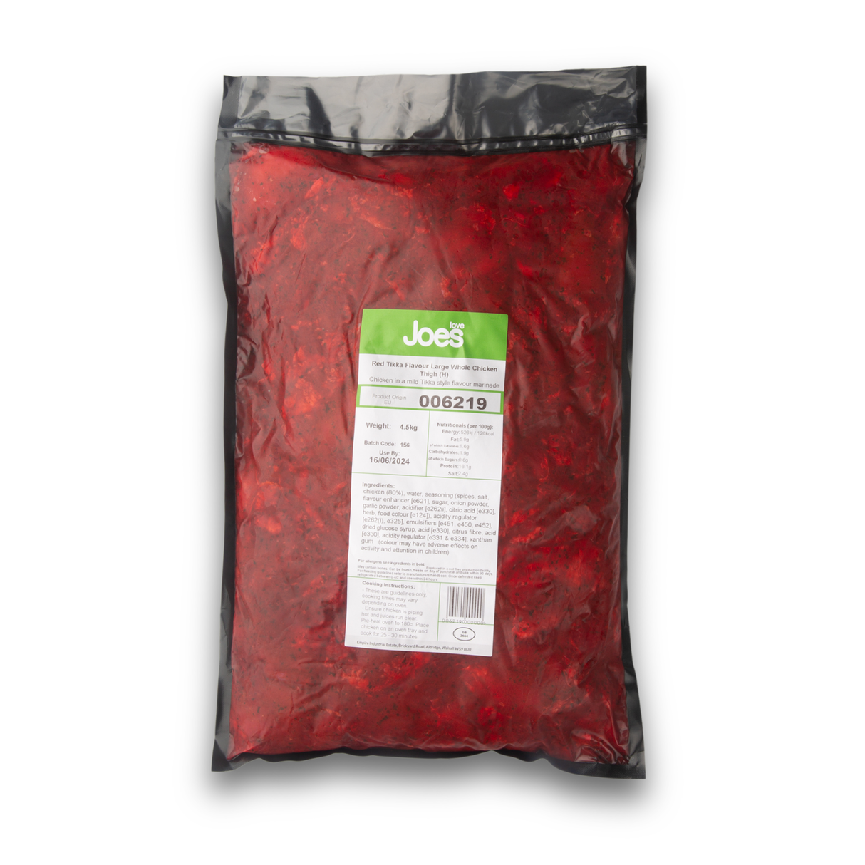 Love Joe's Chicken Kebab Red Tikka 1x4.5kg