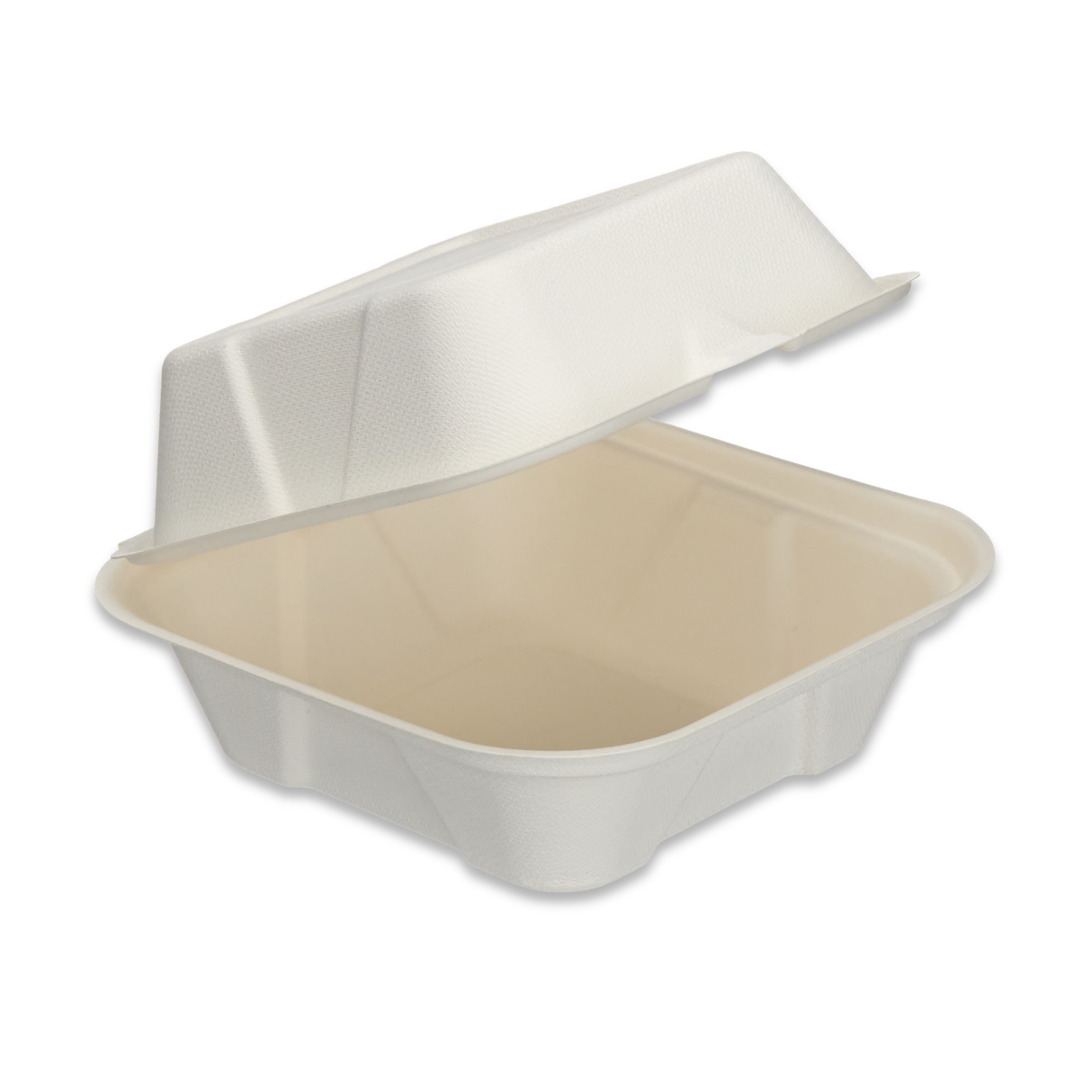 6" Bagasse Burger Box - 1x500