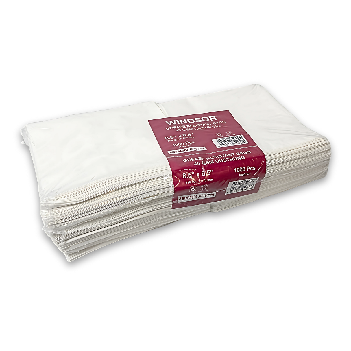 Grease Resistant Paper Bags 8.5x8.5” x1000