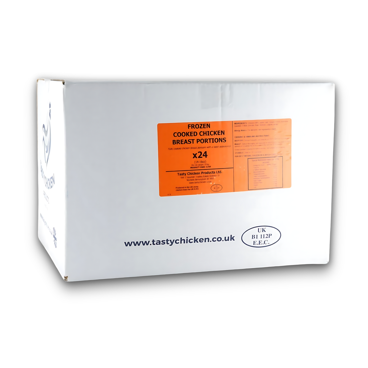 Tasty Chicken Cooked Breast Portions 24x14-16oz