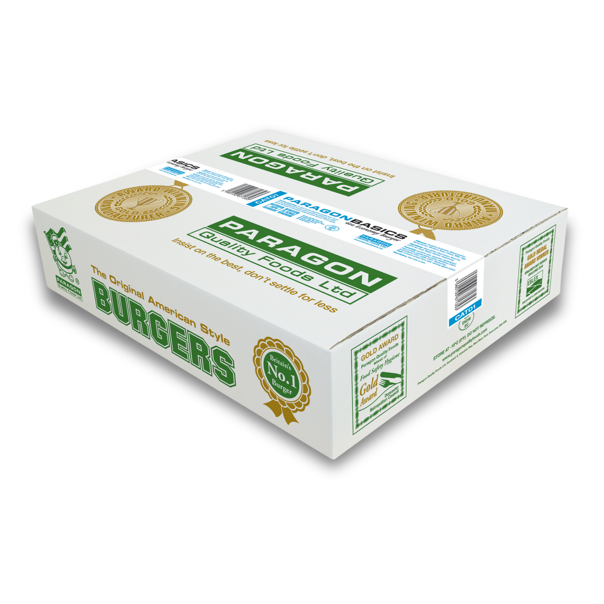 Paragon Basics Halal Beef Burger 48X4oz