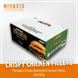 Paragon Halal American Style Crispy Coated Chicken Fillet Burgers 10x120g